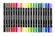 Textil-Marker Stoffmalstifte Strichstärke 2,3+3,6 mm Standard-Farben 20 Stück