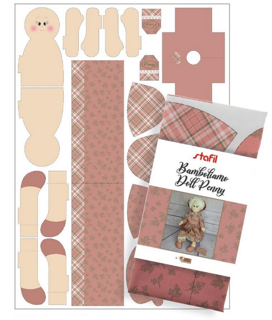 Bamboliamo Puppenstoff Näh-Set 100x70cm