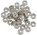 Strass Rondell silber 8 mm 20 Stück
