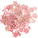 Streuteile Blumen aus Holz Rosa-Töne  13mm x 20mm - 15mm x 20mm 48 Stück