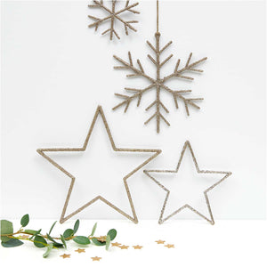 Streudeko Sterne gold 48 Stk. 20x19mm