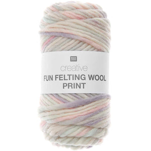 Rico Design Creative Fun Felting Wool PRINT Strickfilzwolle 50g 50m