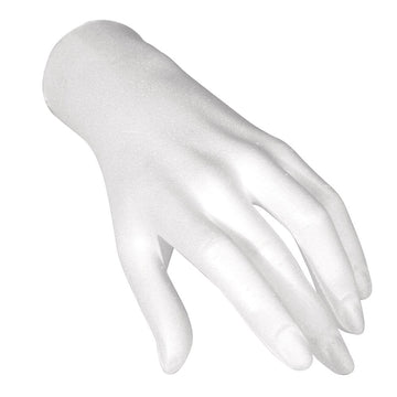 Styroporhand weiß weiblich 21cm