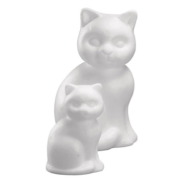 Styropor Katze 2 verschiedene Größen