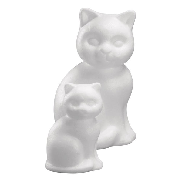 Styropor Katze 2 verschiedene Größen