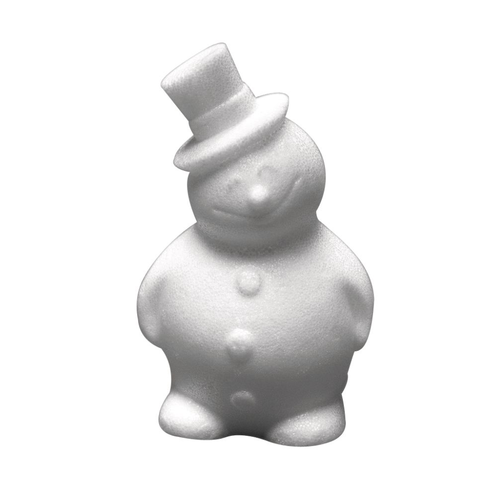Styropor Schneemann weiß 17cm