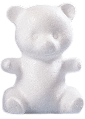 Styropor Bär sitzend 16cm