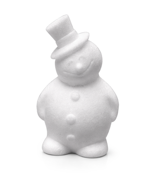 Styropor Schneemann weiß 17cm