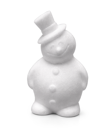 Styropor Schneemann weiß 17cm