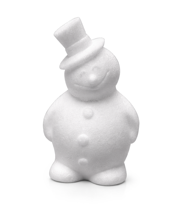 Styropor Schneemann weiß 17cm