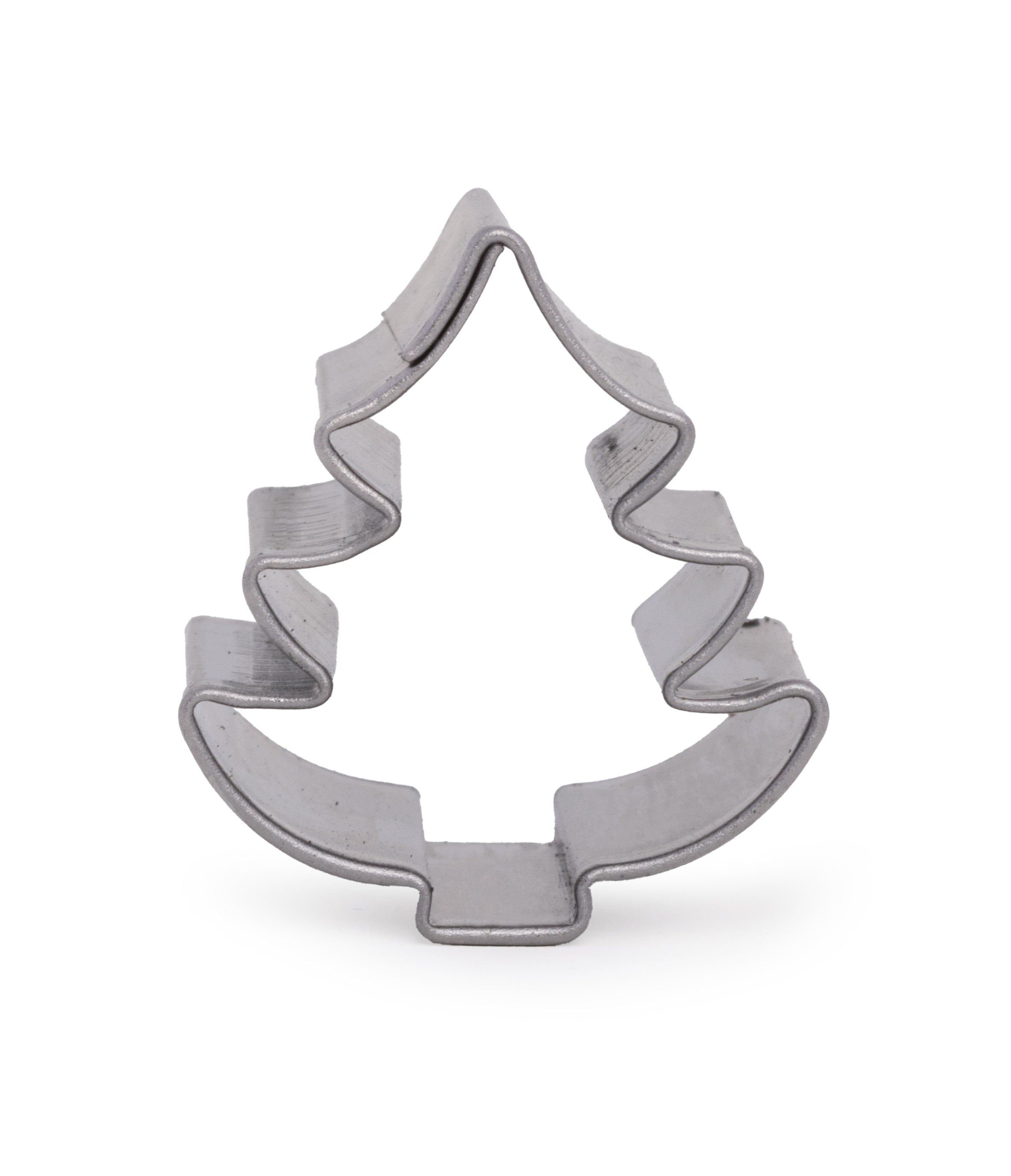 Mini Weihnachtsbaum Ausstecher aus Weißblech 23x20mm