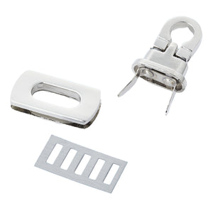 Taschen-Drehverschluss 27x15mm silber 1 Stück
