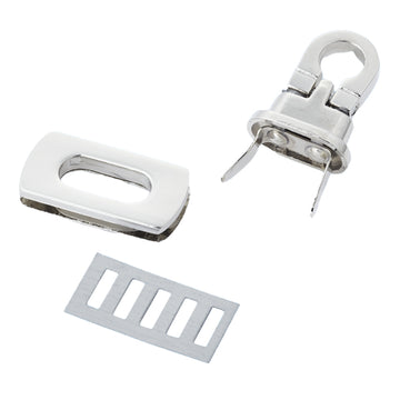 Taschen-Drehverschluss 27x15mm silber 1 Stück