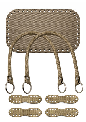 Taschen-Set Taschenboden 18x28cm 2 Griffe
