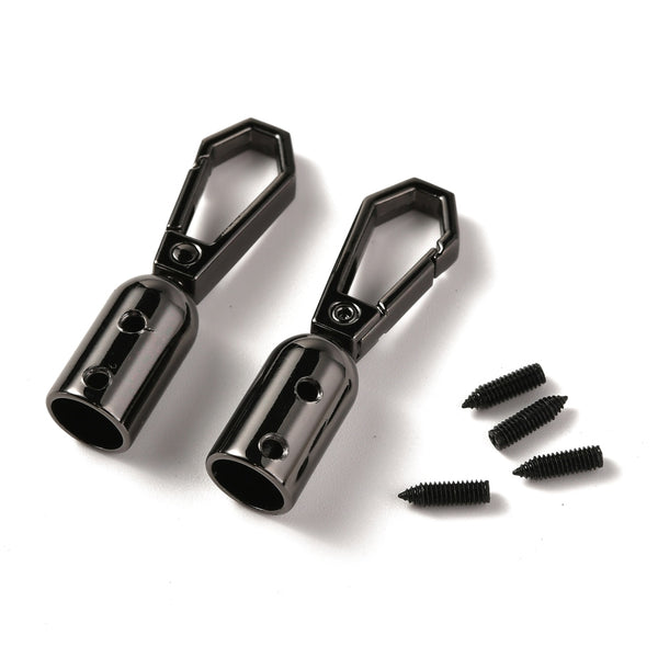Taschenhenkelhalter zum Schrauben Metall für Gurtband 45,5x12,5mm 2 Stück