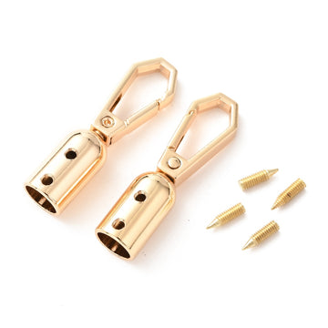 Taschenhenkelhalter zum Schrauben Metall für Gurtband 45,5x12,5mm 2 Stück