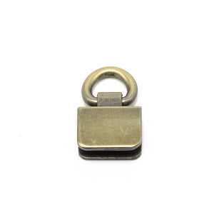 Taschenhenkel Halter zum Schrauben Metall (Zinklegierung) 3,2x2x0,9cm 2 Sets