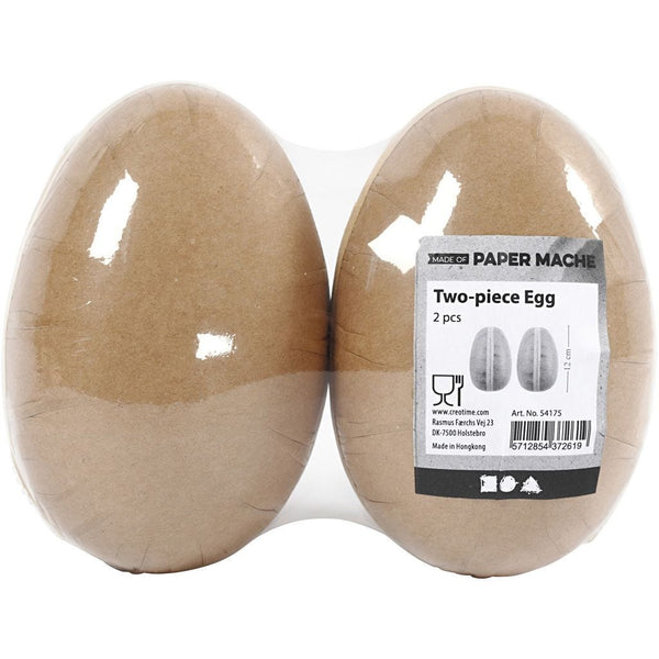Pappeier teilbar 12cm 2 Stück