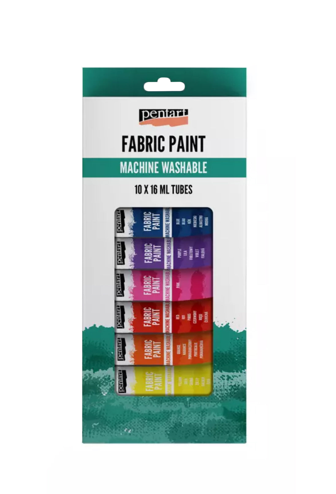 Stoffmalfarben-Set waschmaschinenfest 10x16ml