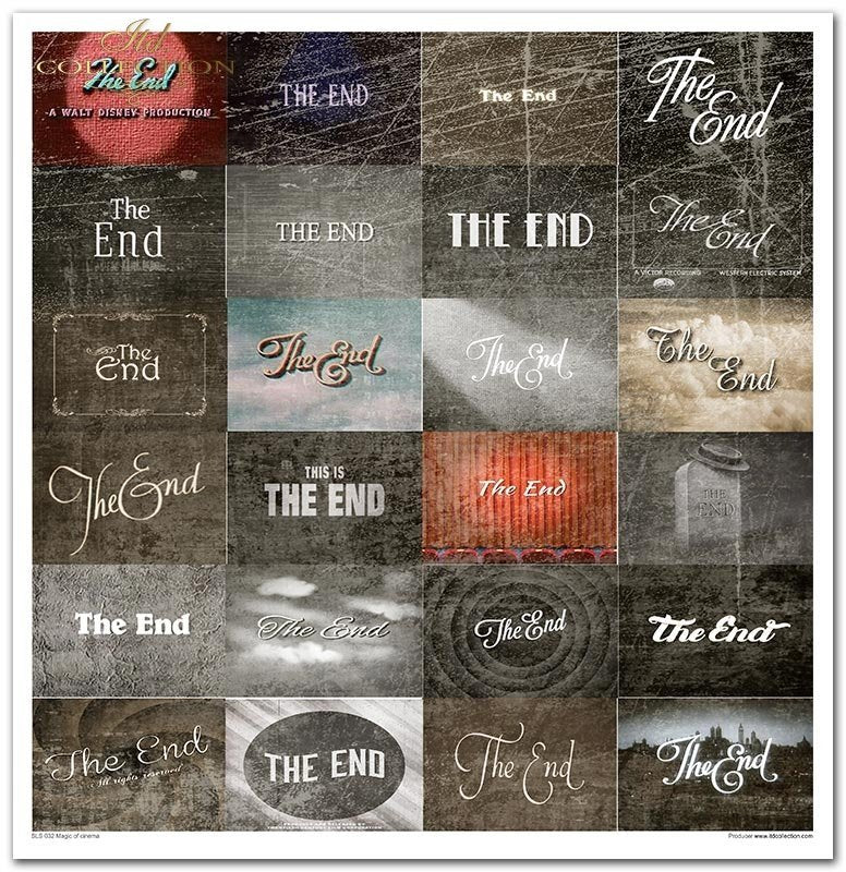 Scrapbooking-Papierset Magic of Cinema 10 Bögen 31x32cm 200g/m²