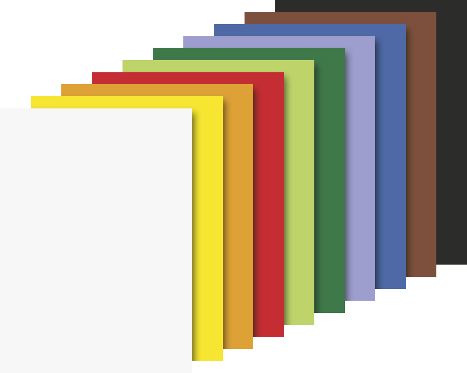 Tonpapier Mappe 24x34 130g Naturpapier Edition Dürer 10 Blatt farbig sortiert Regenbogen