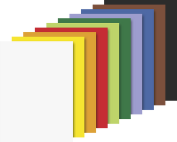 Tonpapier Mappe 24x34 130g Naturpapier Edition Dürer 10 Blatt farbig sortiert Regenbogen