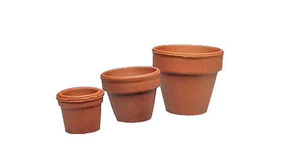 Miniatur-Blumentopf aus Terrakotta 4,5cm 1 Stück