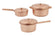 Miniatur Topf-Set kupfer 1,8-3cm 3 teilig