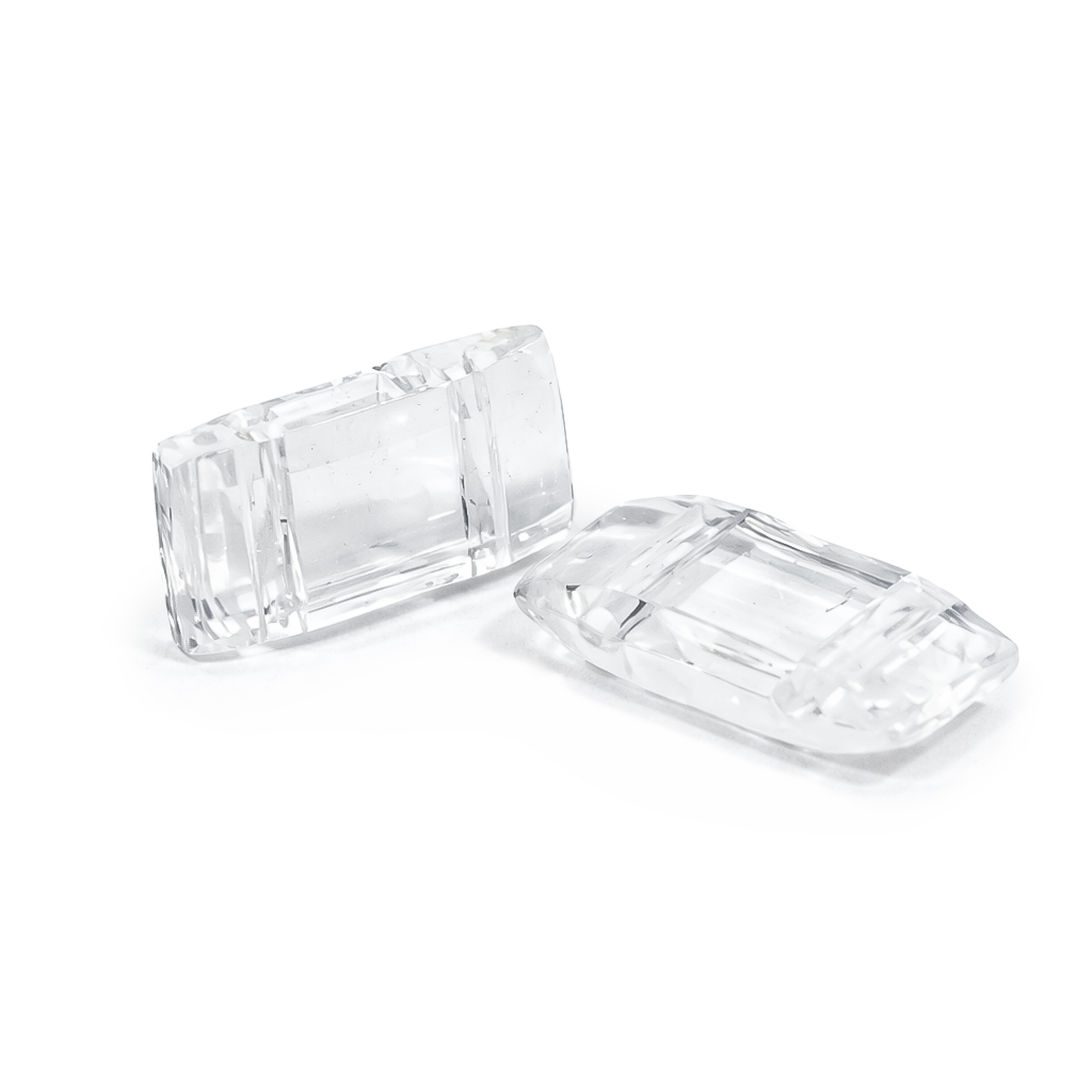 Unterbau-Trägerperle für Peyote Technik transparent 18x8,6x5mm 30 Stk/Btl.