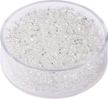Rocailles Glasperlen kristallklar 2,6mm 17g / Dose