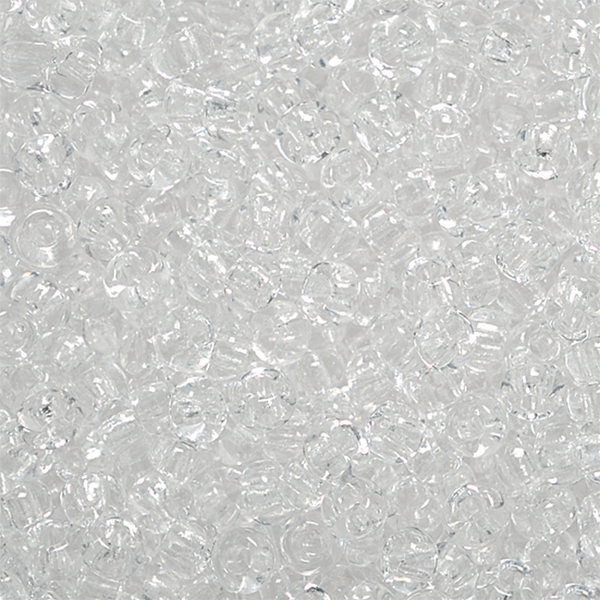 Rocailles Glasperlen kristallklar 2,6mm 17g / Dose