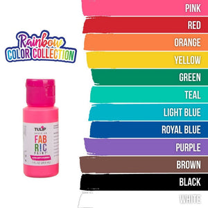 Tulip Textilfarbe Set Rainbow 29,5ml 12 Farben für alle Textilien