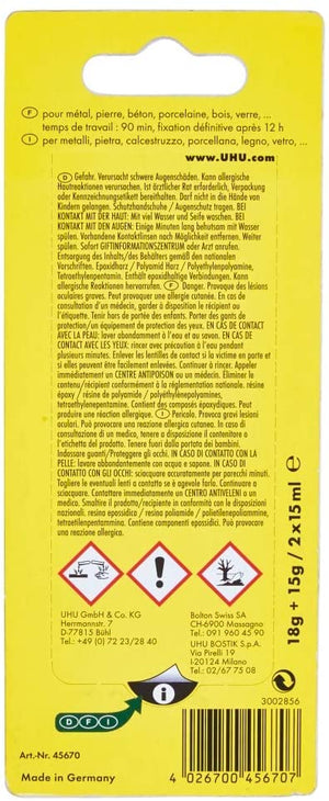 Uhu Plus Endfest 2-Komponenten-Epoxidkleber 2x15ml