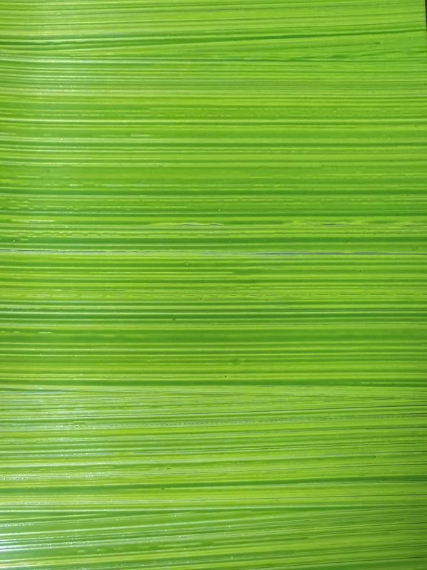 Zera-Wachsplatte handbemalt gestreift grün-silber 200x100x0,5mm 1 Stück