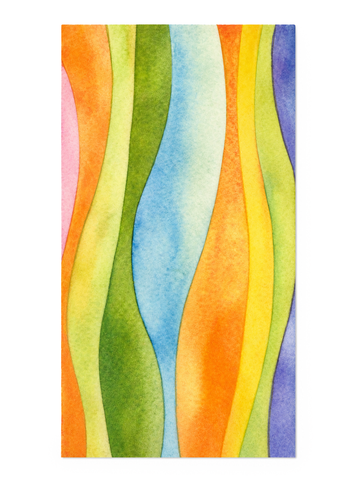 Verzierwachsplatte Watercolor bunt pastell bedruckt 200x100x0,5mm 1 Stück / Packung