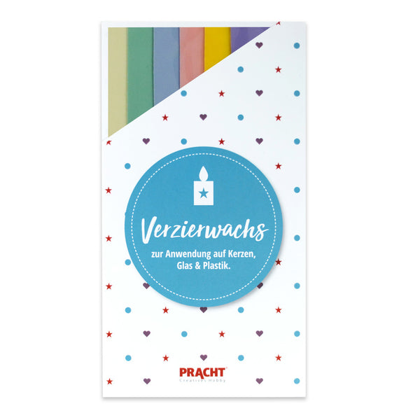 Verzierwachsplatten Set Farb-Mix 200x50x0,5mm 6 St/Verpackung