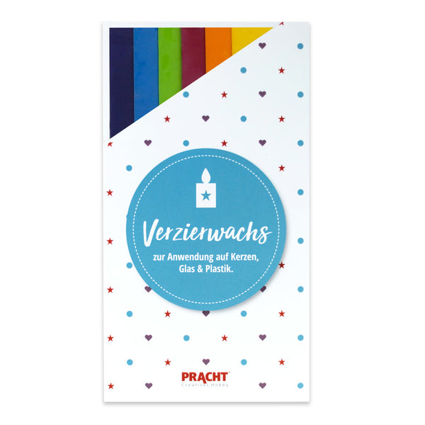 Verzierwachsplatten Set Farb-Mix 200x50x0,5mm 6 St/Verpackung