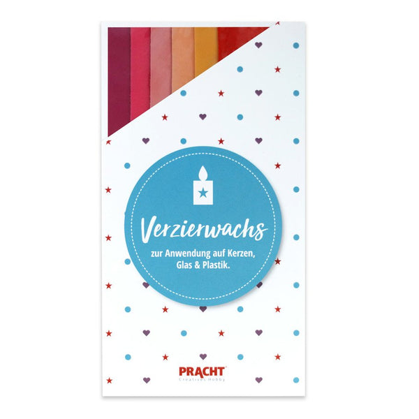 Verzierwachsplatten Set Farb-Mix 200x50x0,5mm 6 St/Verpackung