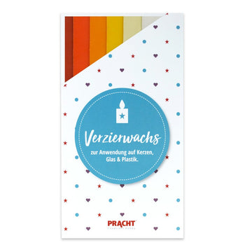 Verzierwachsplatten Set Farb-Mix 200x50x0,5mm 6 St/Packung