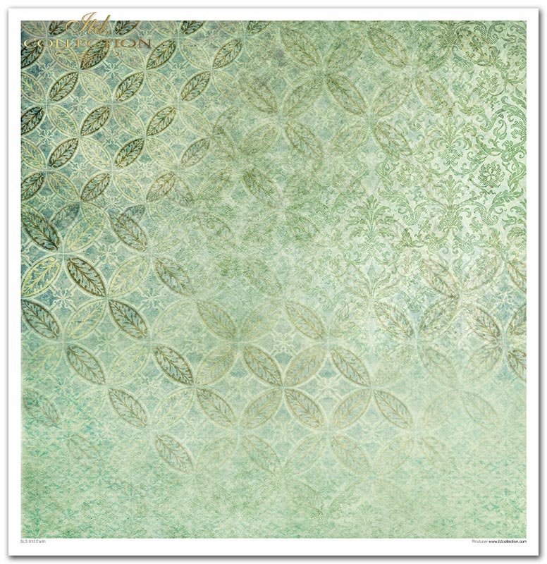 Scrapbooking-Papierset Erde Vier Elemente 10 Bögen 31x32cm 200g/m²