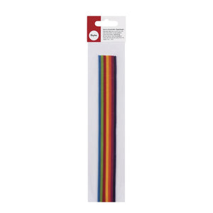Wachs-Zierstreifen Regenbogen 23cm 2mm 14 Stück/Packung bunt sortiert