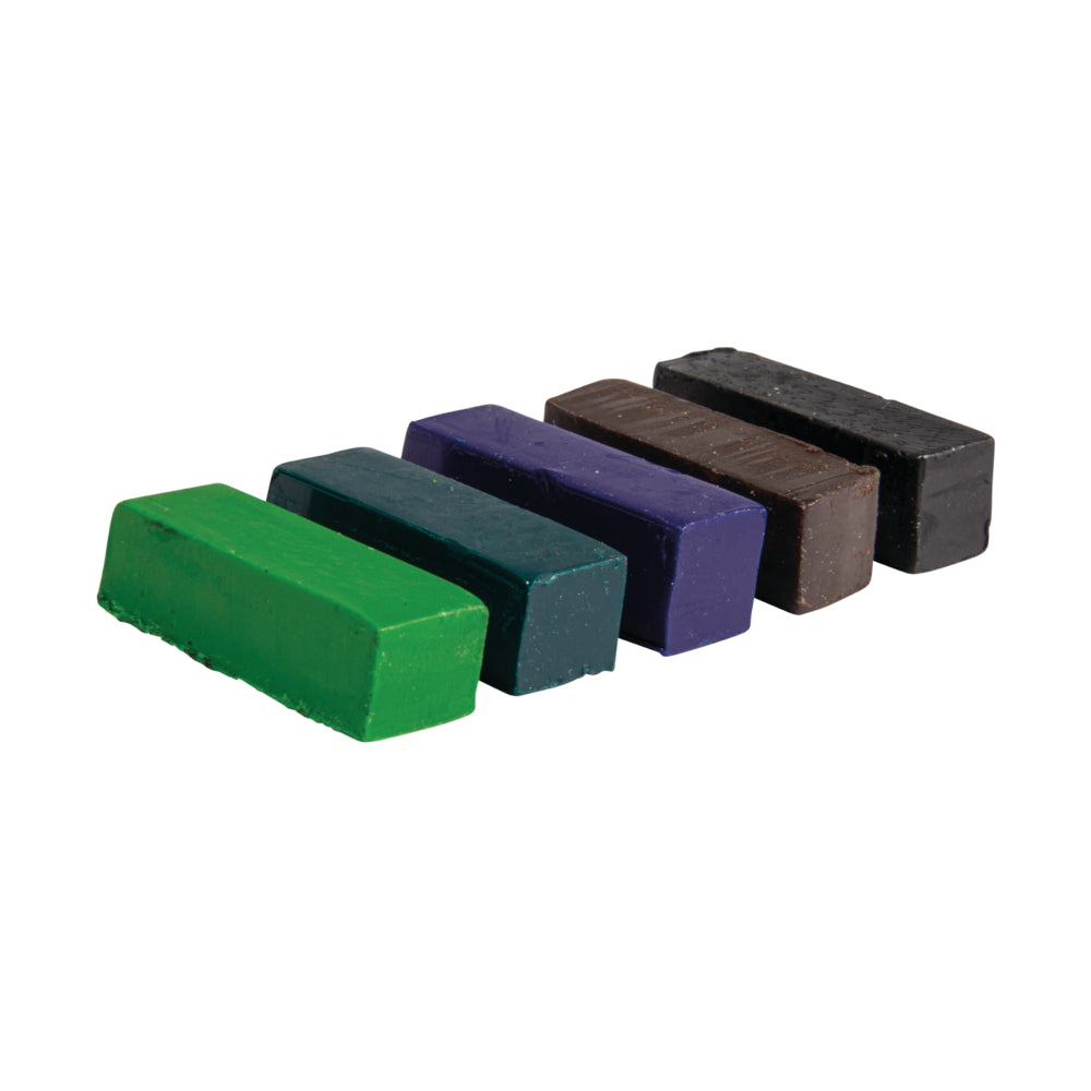 Farbpigment für Wachs 1x1x2,9cm sortiert SB-Btl. 5 Stück