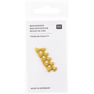 Wachsdekor Mini-Herzen 0,7x0,7cm 10 Stück