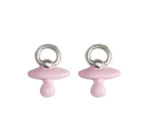 Wachsdekor Schnuller rosa/blau 20x17mm 2 Stück
