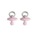 Wachsdekor Schnuller rosa/blau 20x17mm 2 Stück