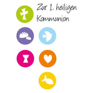 Wachsdekor heilige Kommunion 85x55mm 1 Stück