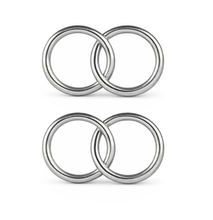 Wachsdekor Eheringe 24x16mm 2 Stück