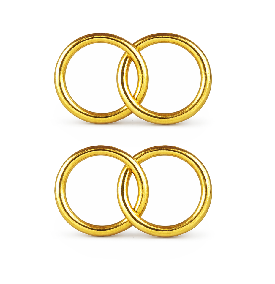 Wachsmotiv Eheringe 2,5cm 2 Paare