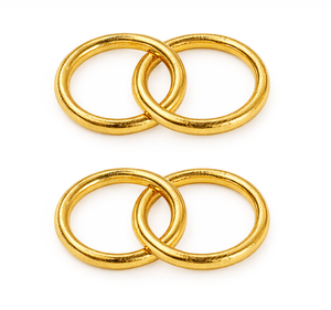 Wachsdekor Eheringe 24x16mm 2 Stück