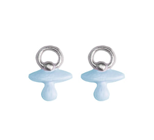 Wachsdekor Schnuller rosa/blau 20x17mm 2 Stück